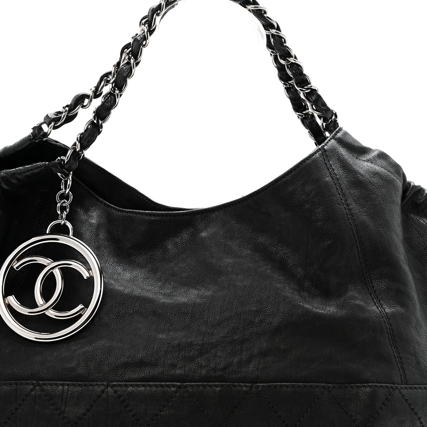 Calfskin Baby Coco Cabas Black Black