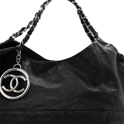 Chanel Calfskin Baby Coco Cabas Black Black 9 of 15