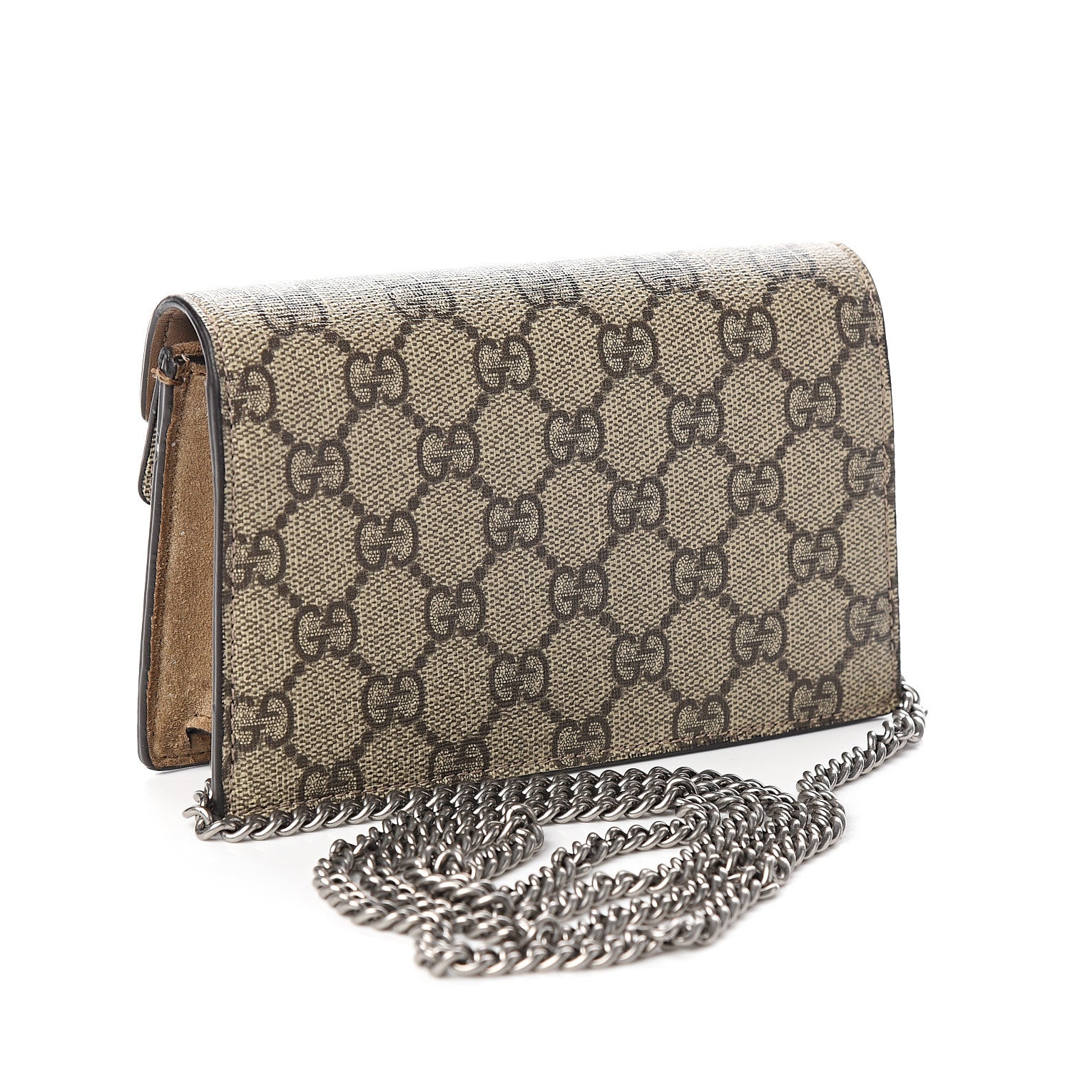 Gucci GG Supreme Monogram Super Mini Dionysus Shoulder Bag Taupe 2 of 9