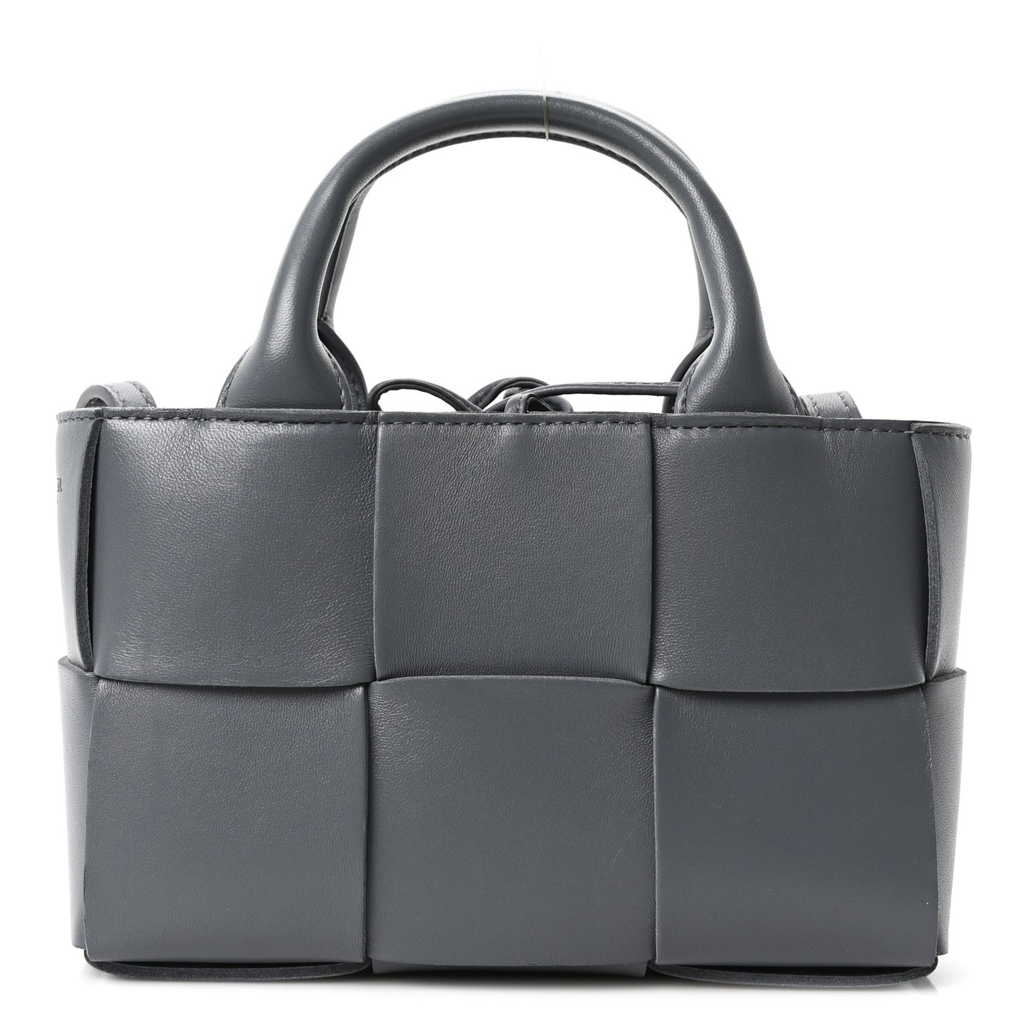 Nappa Maxi Intrecciato Mini Arco Tote Thunder