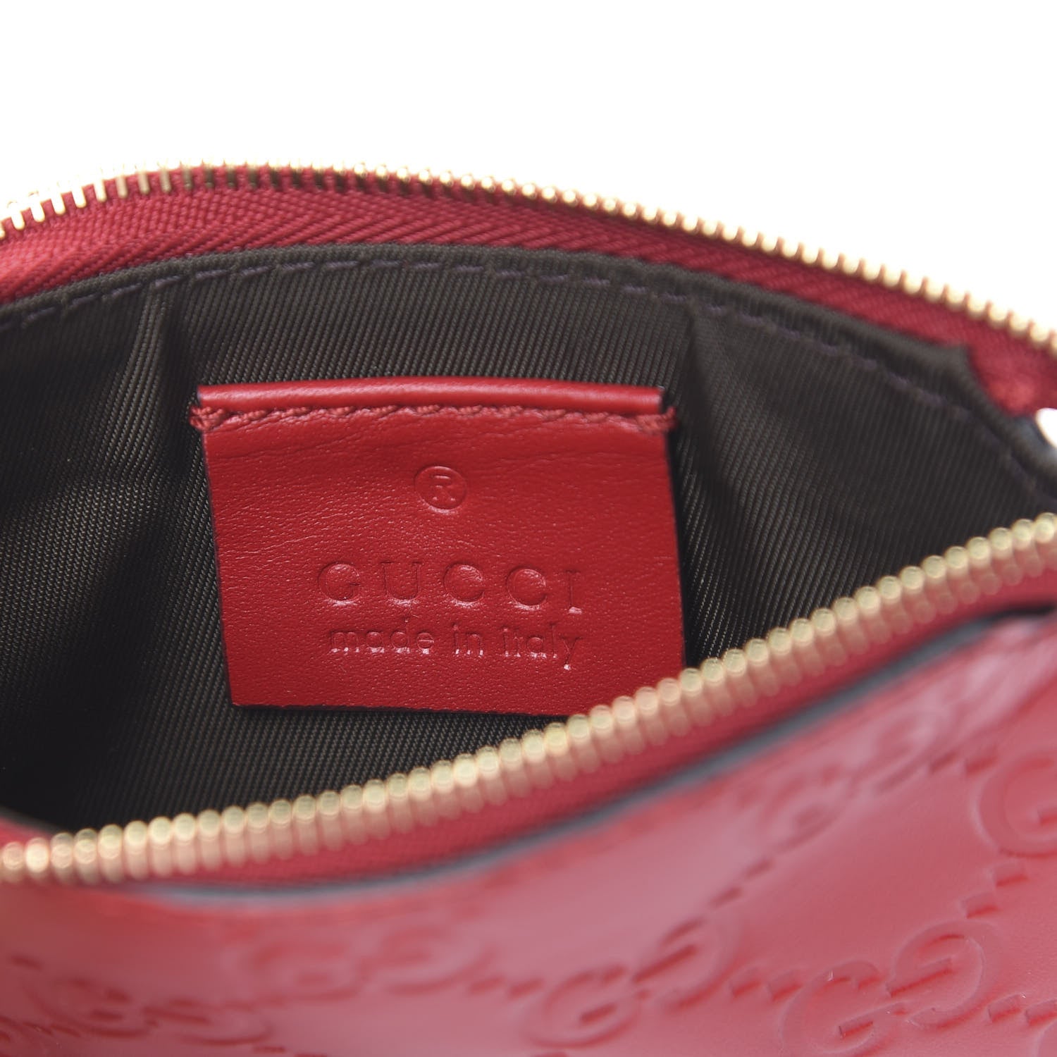 Gucci Guccissima Key Case Hibiscus Red 5 of 7