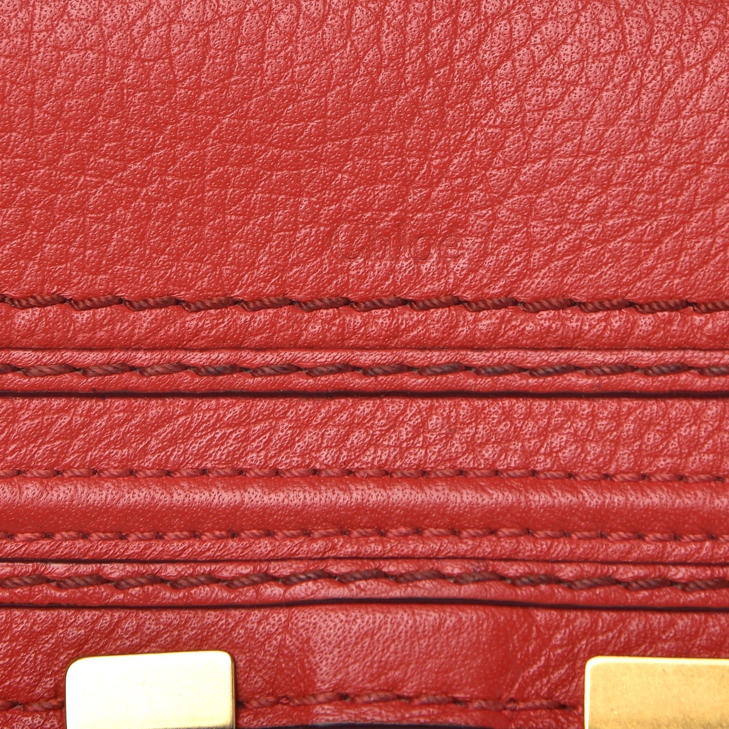 Chloe Calfskin Marcie Continental Flap Wallet Poppy 7 of 8