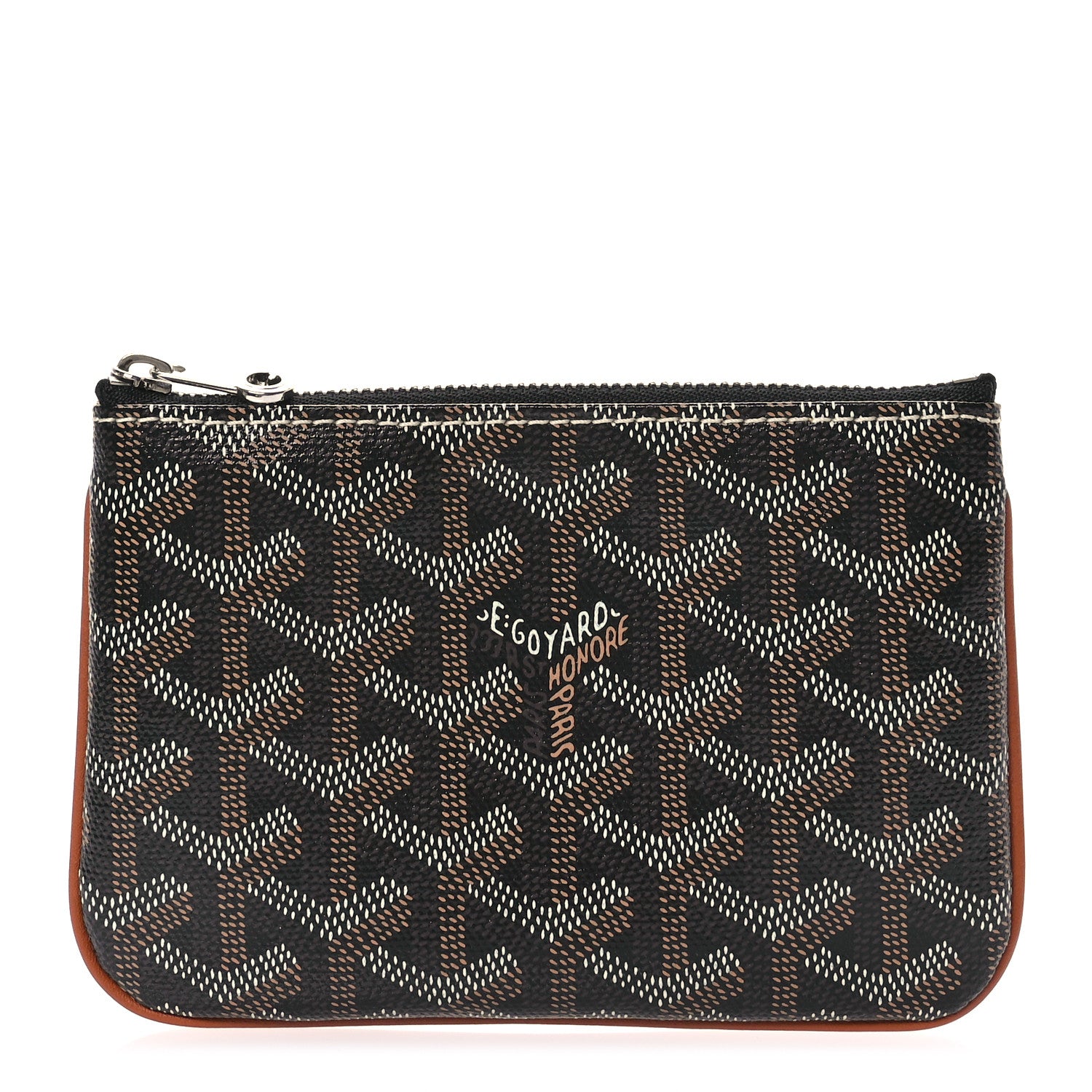 Goyard Goyardine Mini Senat Pochette Black Gold 1 of 8