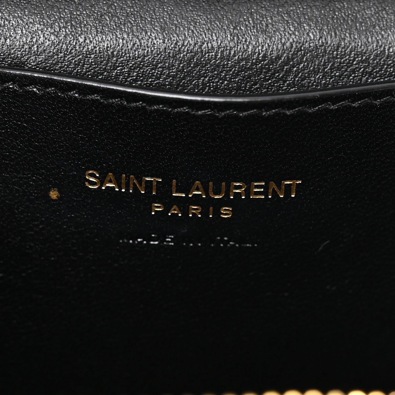 Saint Laurent Lambskin Quilted Mini Gaby Vanity Case Black 6 of 10