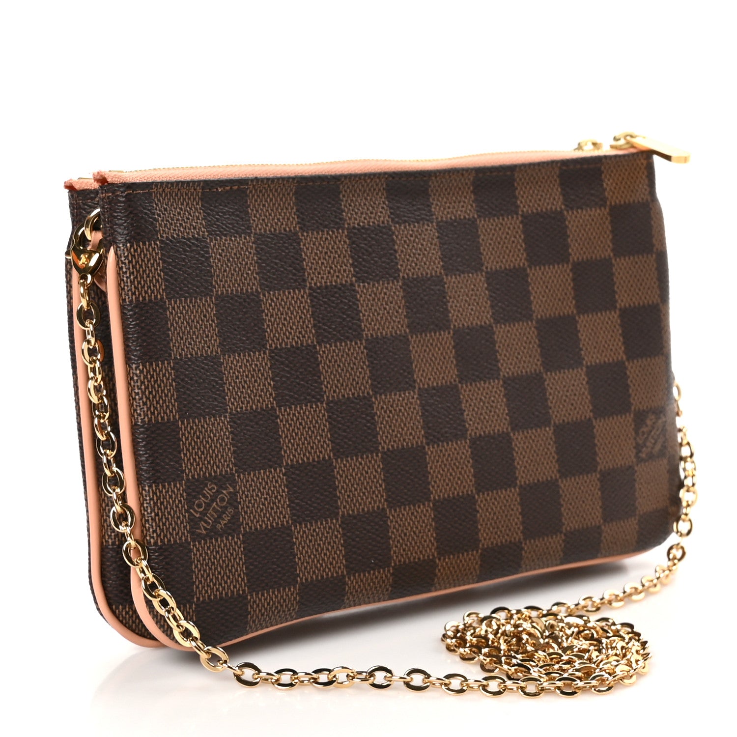 Louis Vuitton Damier Ebene Double Zip Pochette 3 of 11
