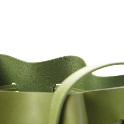 Mansur Gavriel Vegetable Tanned Calfskin Mini Bucket Bag Verde Raw 22 of 22
