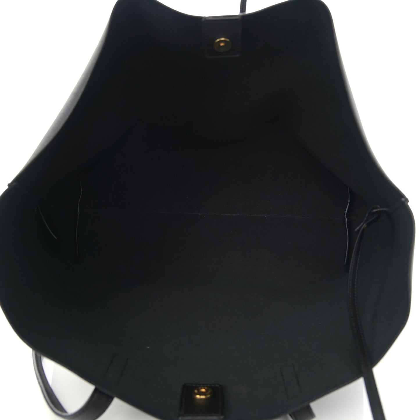 Calfskin Large Shopping Tote Black