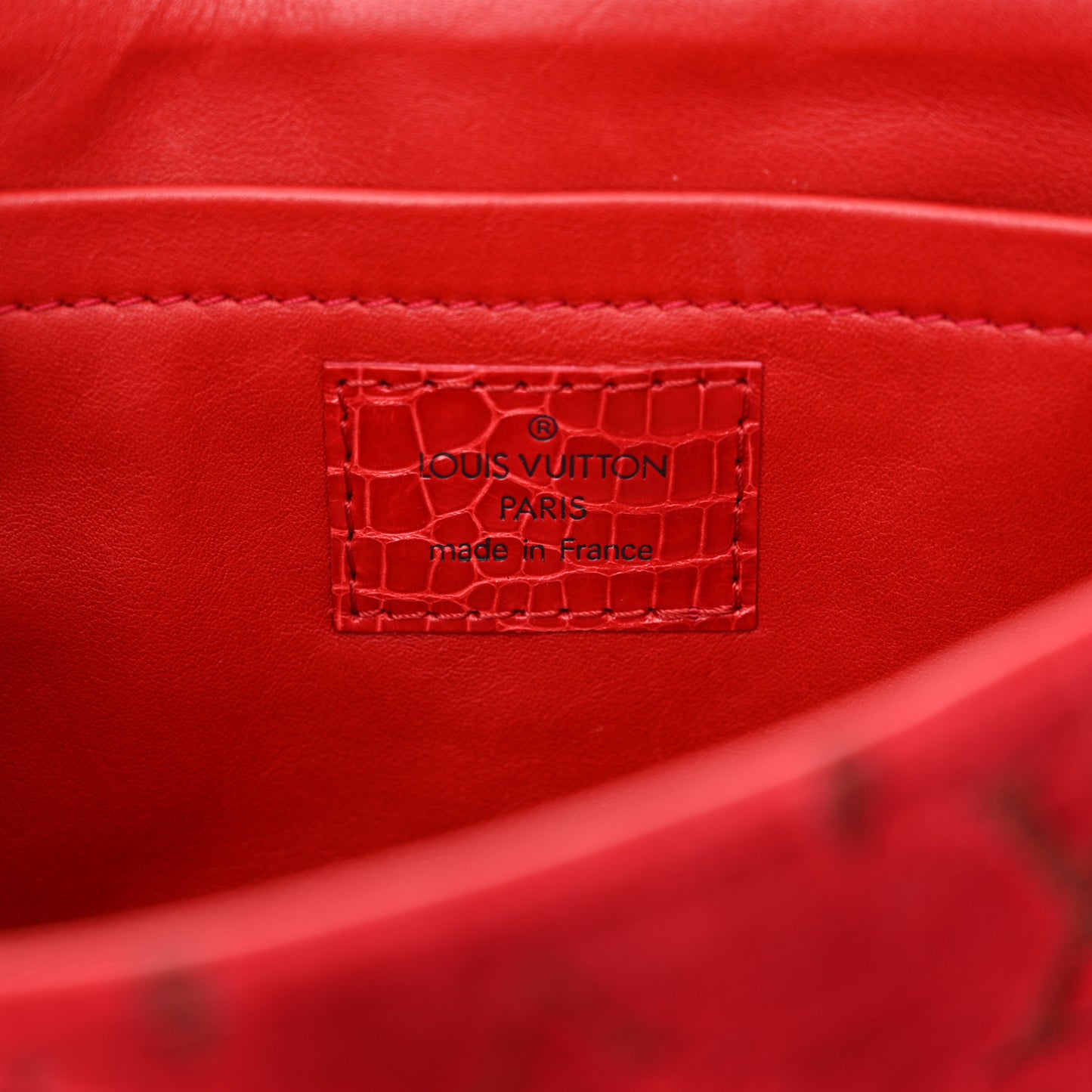 Monogram Velours Alligator Irvine Red