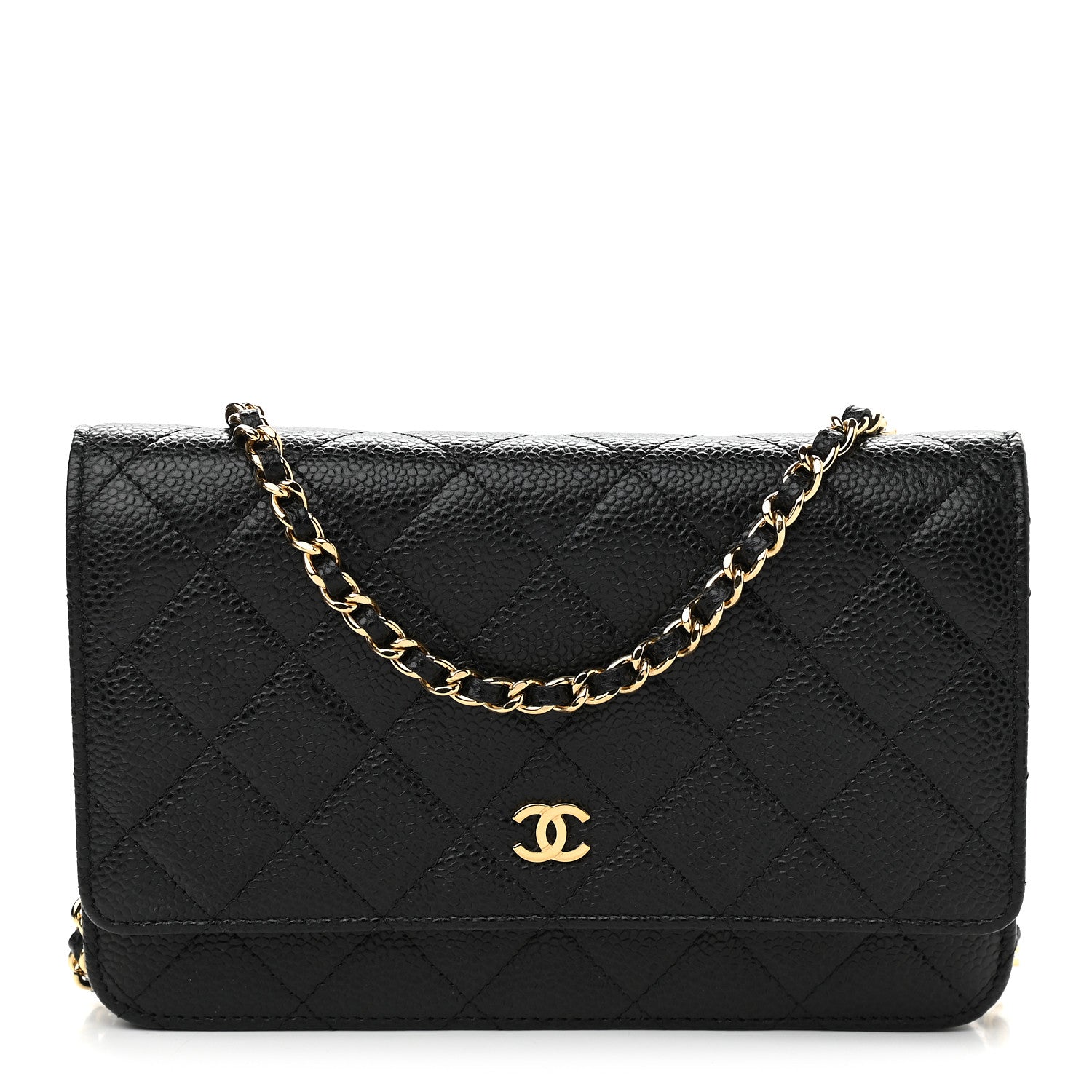 Chanel Caviar Quilted Wallet On Chain WOC Black 1 of 10