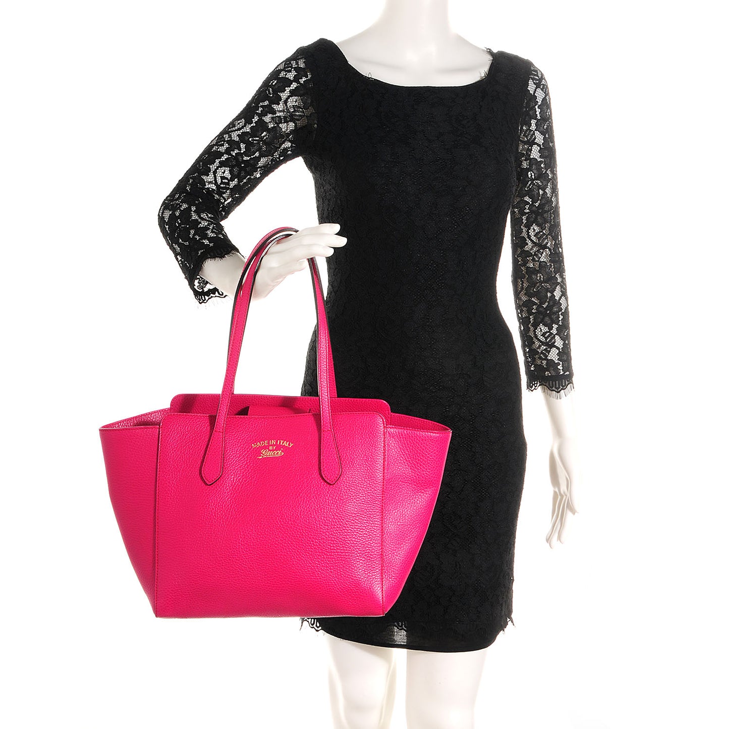 Dollar Calfskin Small Swing Tote Blossom
