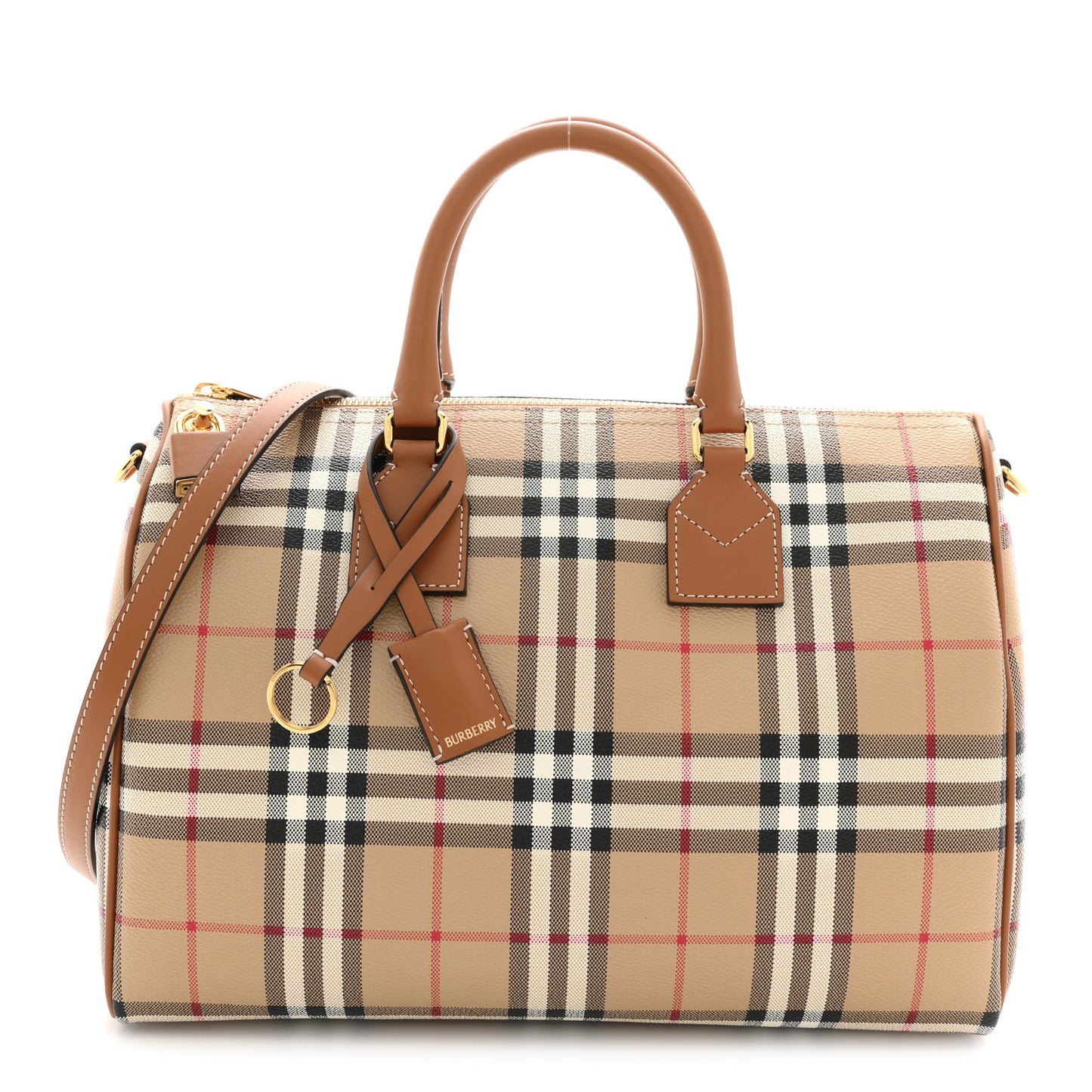 Horseferry Check Medium Bowling Bag Tan