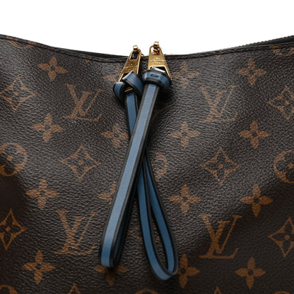 Louis Vuitton Monogram Beaubourg Hobo Mini Bordeaux Red Peach Safran Blue Jean Blue 8 of 11