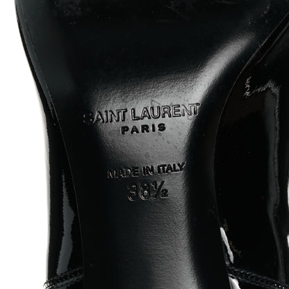 Saint Laurent Patent Opyum Booties 38.5 Black 6 of 8