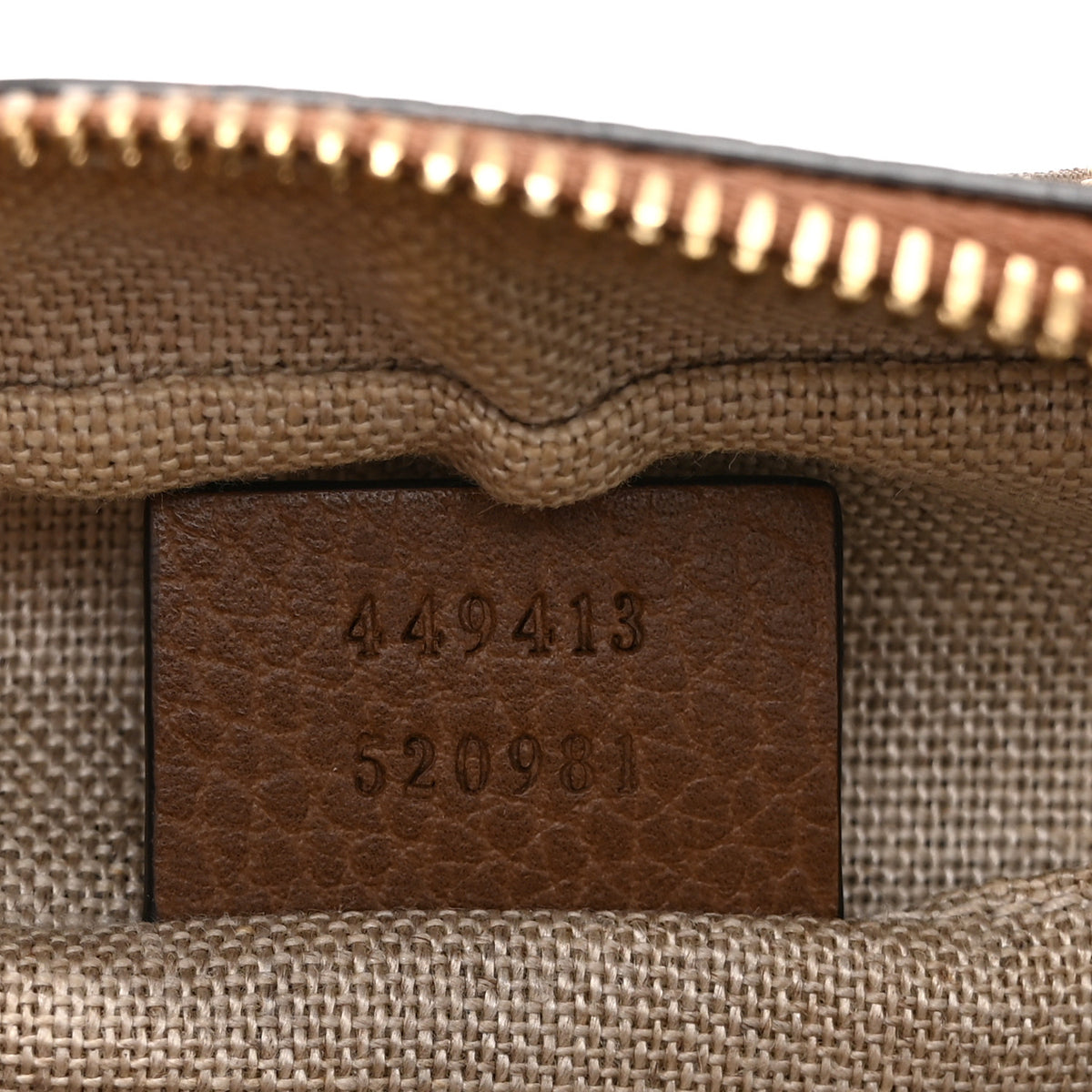 Gucci Monogram Mini Bree Messenger Bag Beige Tabacco 7 of 12