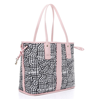 MCM Visetos Medium Liz Reversible Shopper Tote Soft Pink 4 of 12