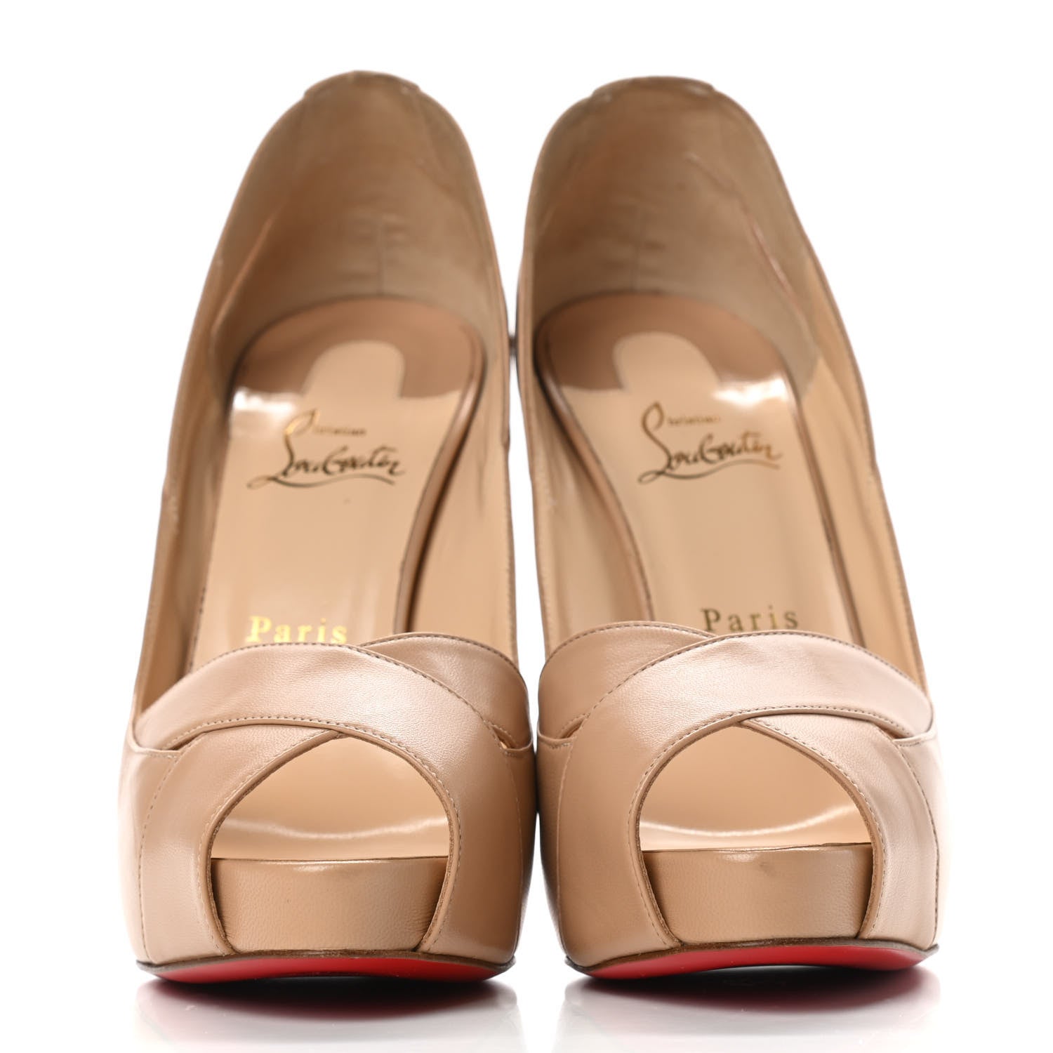 Christian Louboutin Kid Academa 120 Pumps 40 Nude 2 of 9