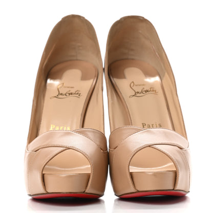 Christian Louboutin Kid Academa 120 Pumps 40 Nude 2 of 9