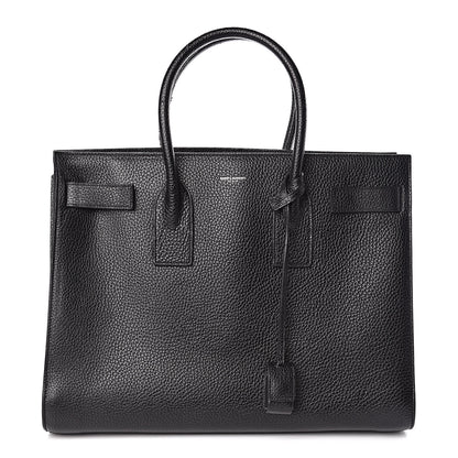 Saint Laurent Grained Calfskin Large Sac De Jour Carryall Black 1 of 13
