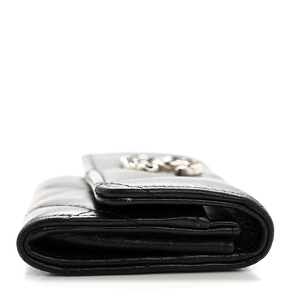 Chanel Lambskin Quilted Chanel 19 Flap Card Holder Black 9 of 11