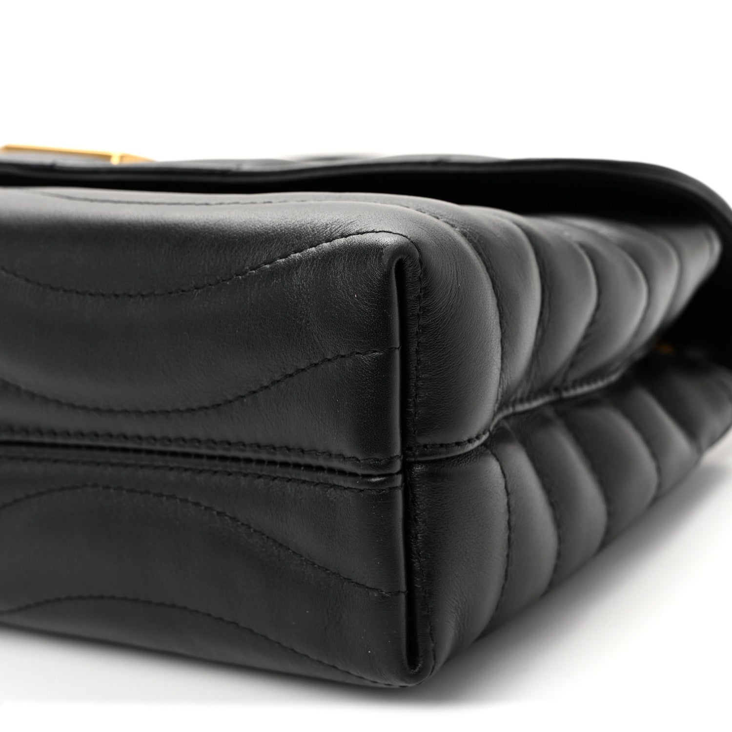 Louis Vuitton Calfskin LV New Wave Chain Bag GM Black 9 of 9