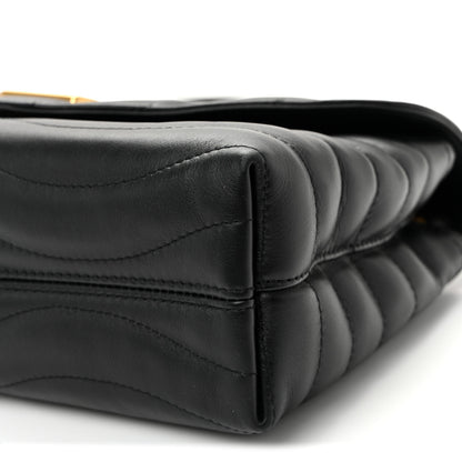 Louis Vuitton Calfskin LV New Wave Chain Bag GM Black 9 of 9