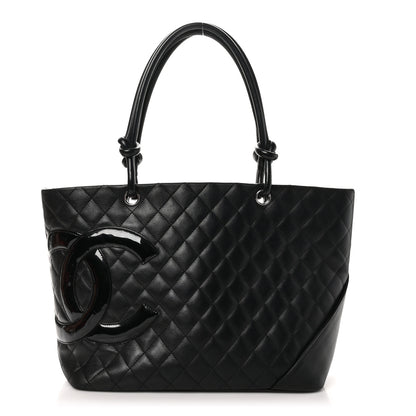 Chanel Calfskin Quilted Large Cambon Tote Black 1 of 10