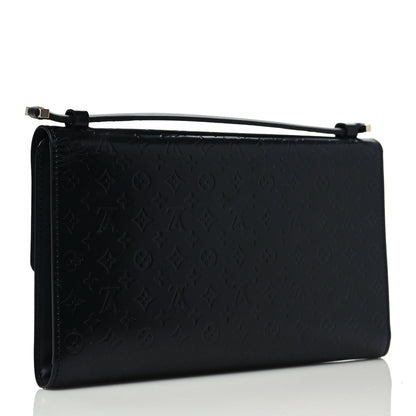 Louis Vuitton Monogram Glace Anouchka Pochette MM Black 5 of 9