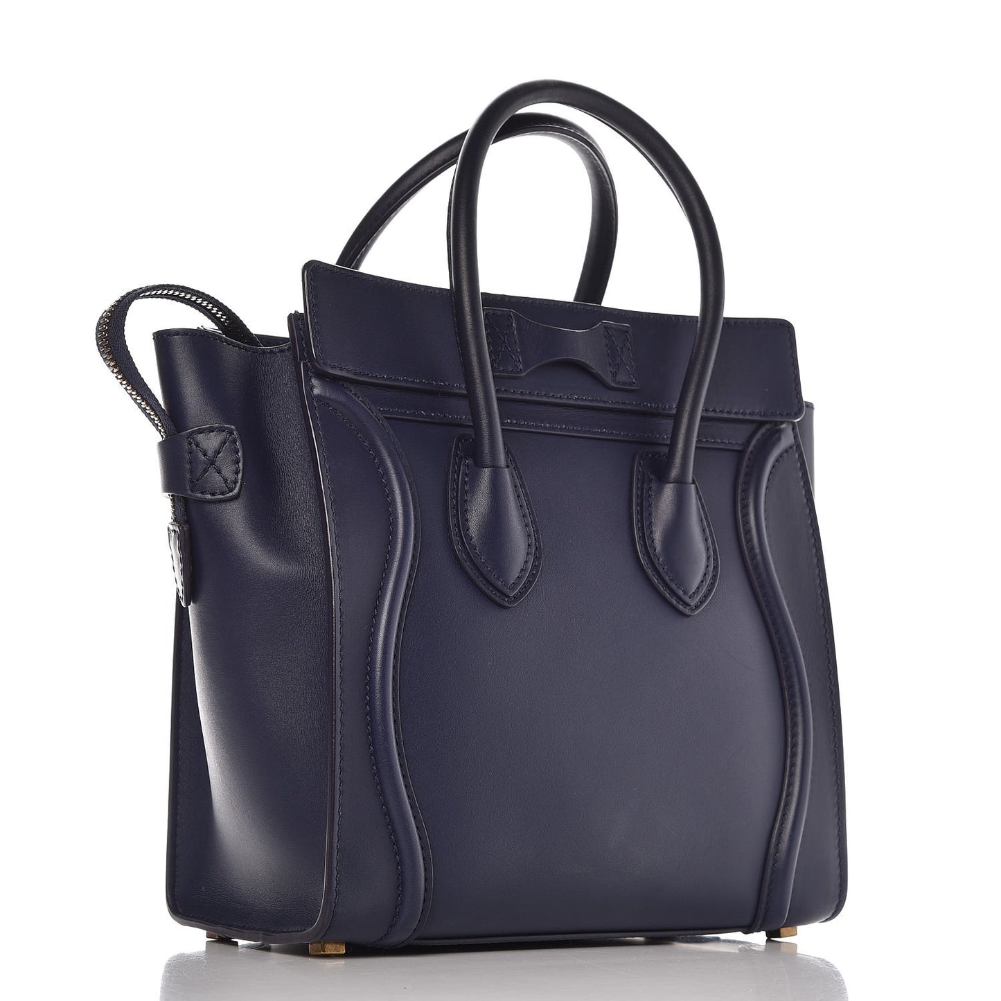 Smooth Calfskin Micro Luggage Navy Blue