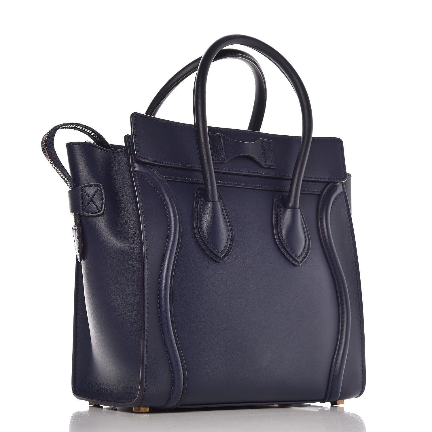 Celine Smooth Calfskin Micro Luggage Navy Blue 3 of 14