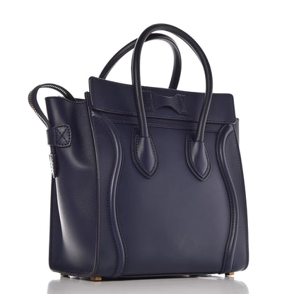 Celine Smooth Calfskin Micro Luggage Navy Blue 3 of 14