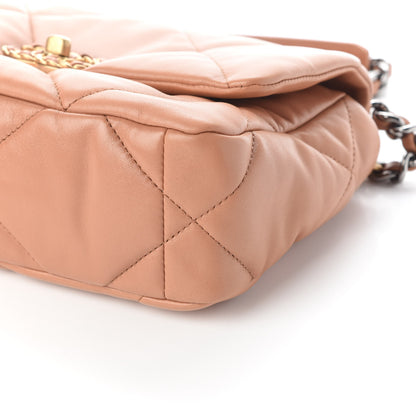Chanel Lambskin Quilted Medium Chanel 19 Flap Brown 9 of 9