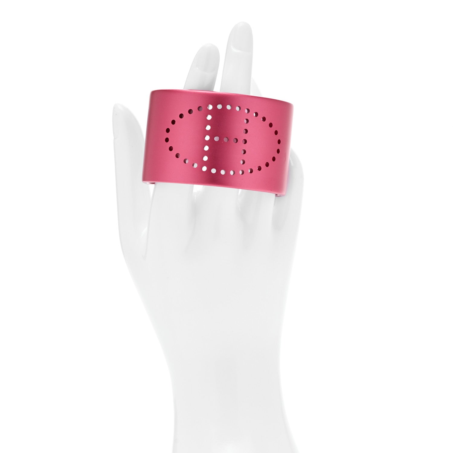 Hermes Aluminium Evelyne Sunset Cuff Bracelet T3 Rose Couture 2 of 4