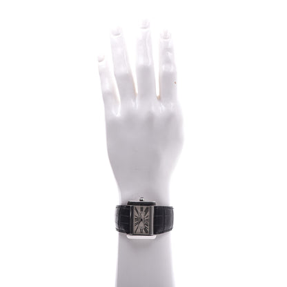 Cartier Stainless Steel Alligator 38mm Tank Divan Automatic Watch 2 of 10