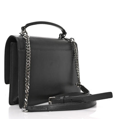 Saint Laurent Smooth Calfskin Medium Monogram Sunset Satchel Anthracite 3 of 9