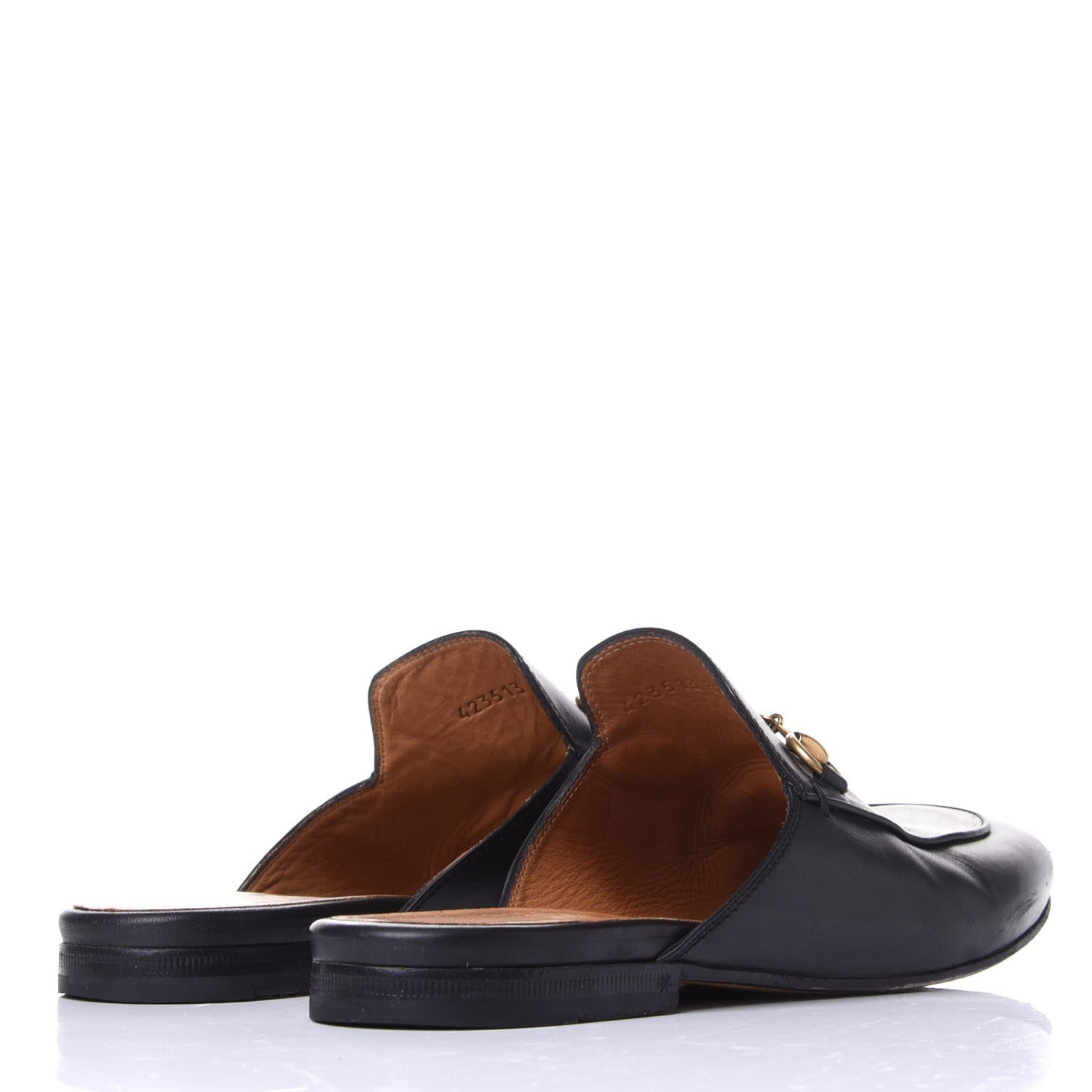 Gucci Calfskin Womens Princetown Slippers 37 Black 4 of 12