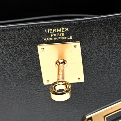 Hermes Chevre Chamkila Kelly Elan Black 6 of 11