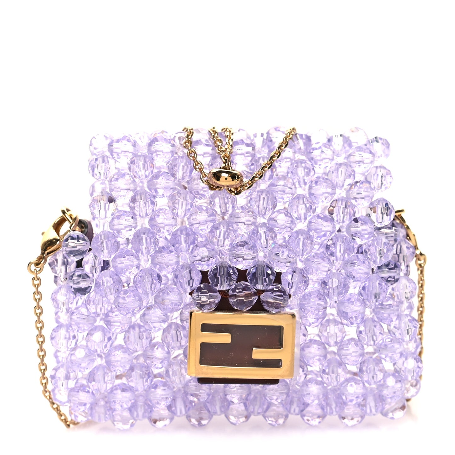 Enamel Vitello King Beaded Pico Baguette Charm Anemone