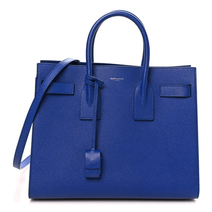 Saint Laurent Grained Calfskin Small Sac De Jour Outremer 1 of 10
