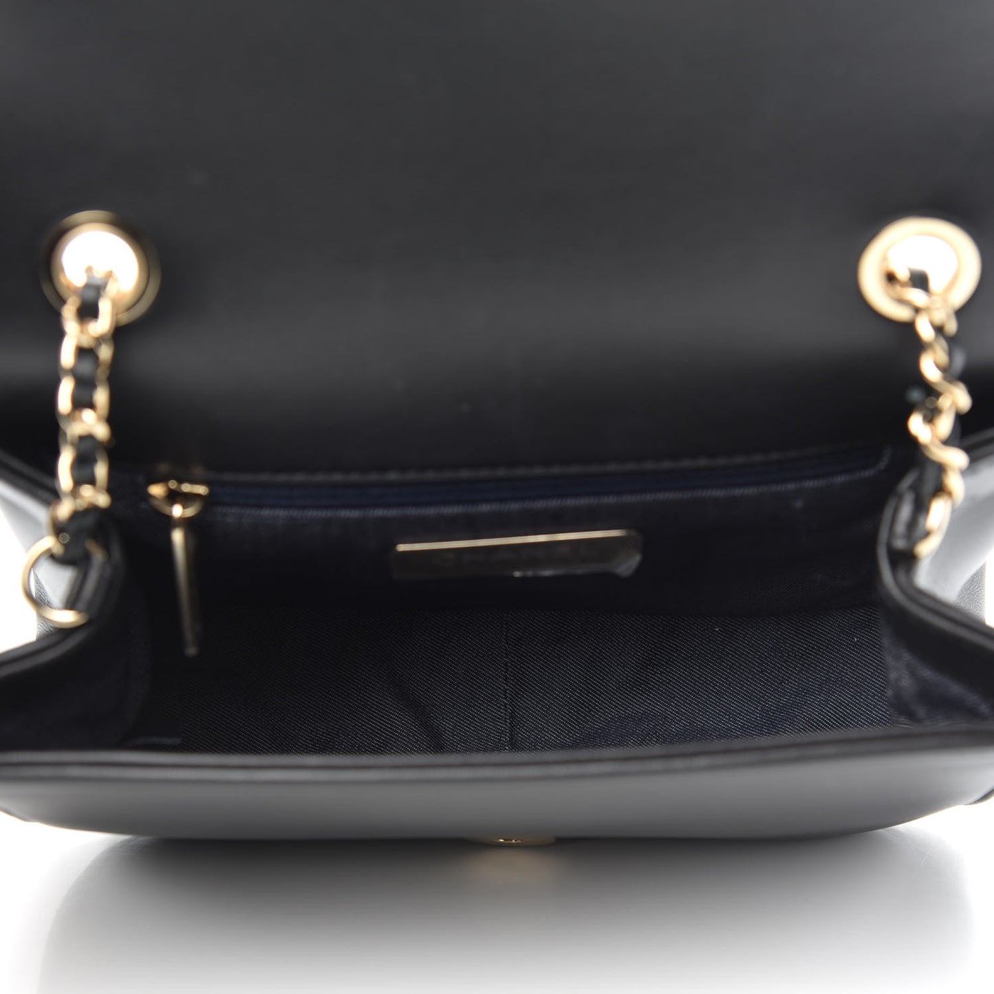 Lambskin CC Mania Flap Bag Black
