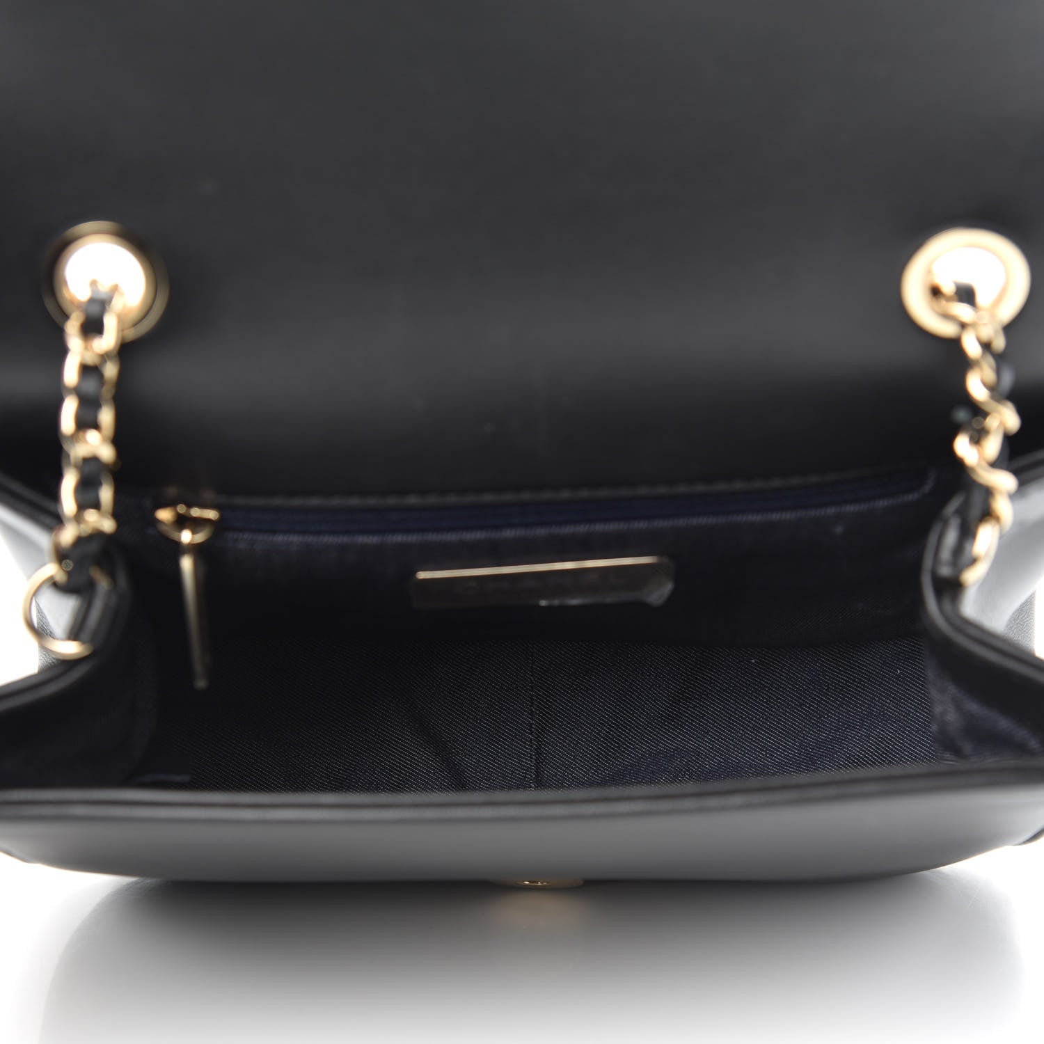 Chanel Lambskin CC Mania Flap Bag Black 5 of 12
