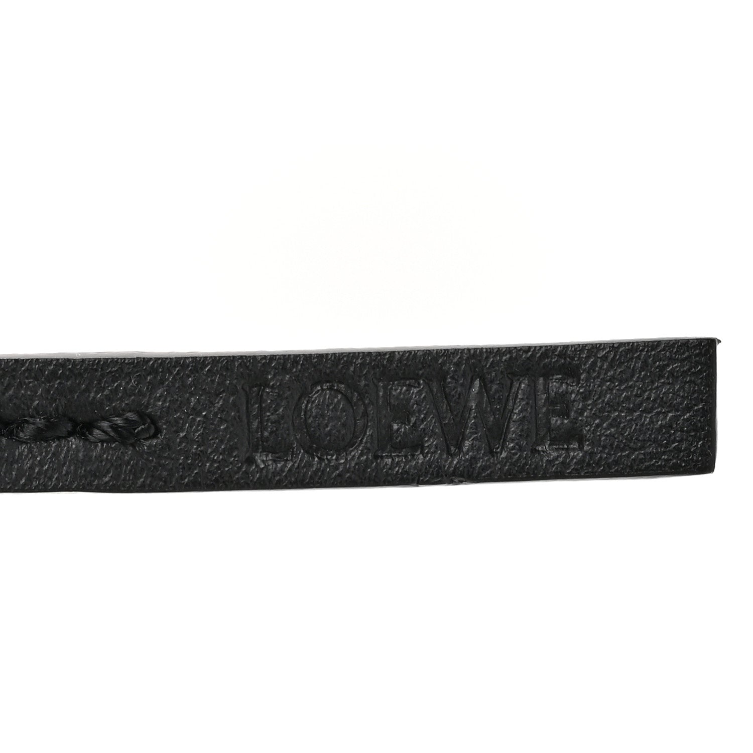 Loewe Calfskin Felt Panda Bag Charm Black White 3 of 6