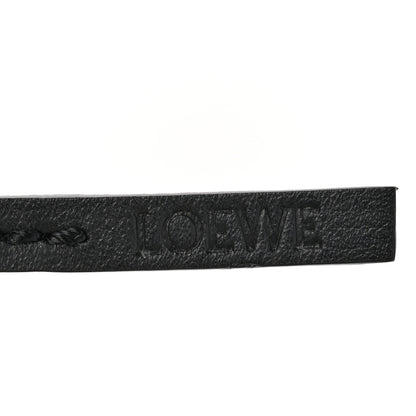 Loewe Calfskin Felt Panda Bag Charm Black White 3 of 6