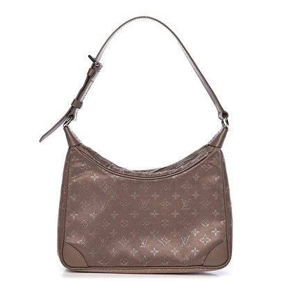 Louis Vuitton Satin Monogram Little Boulogne Taupe 1 of 9