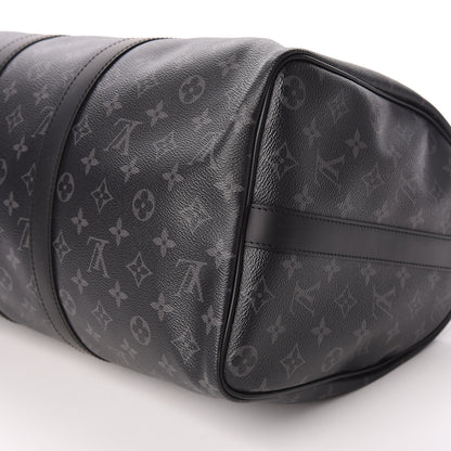Louis Vuitton Monogram Eclipse Keepall Bandouliere 45 9 of 9