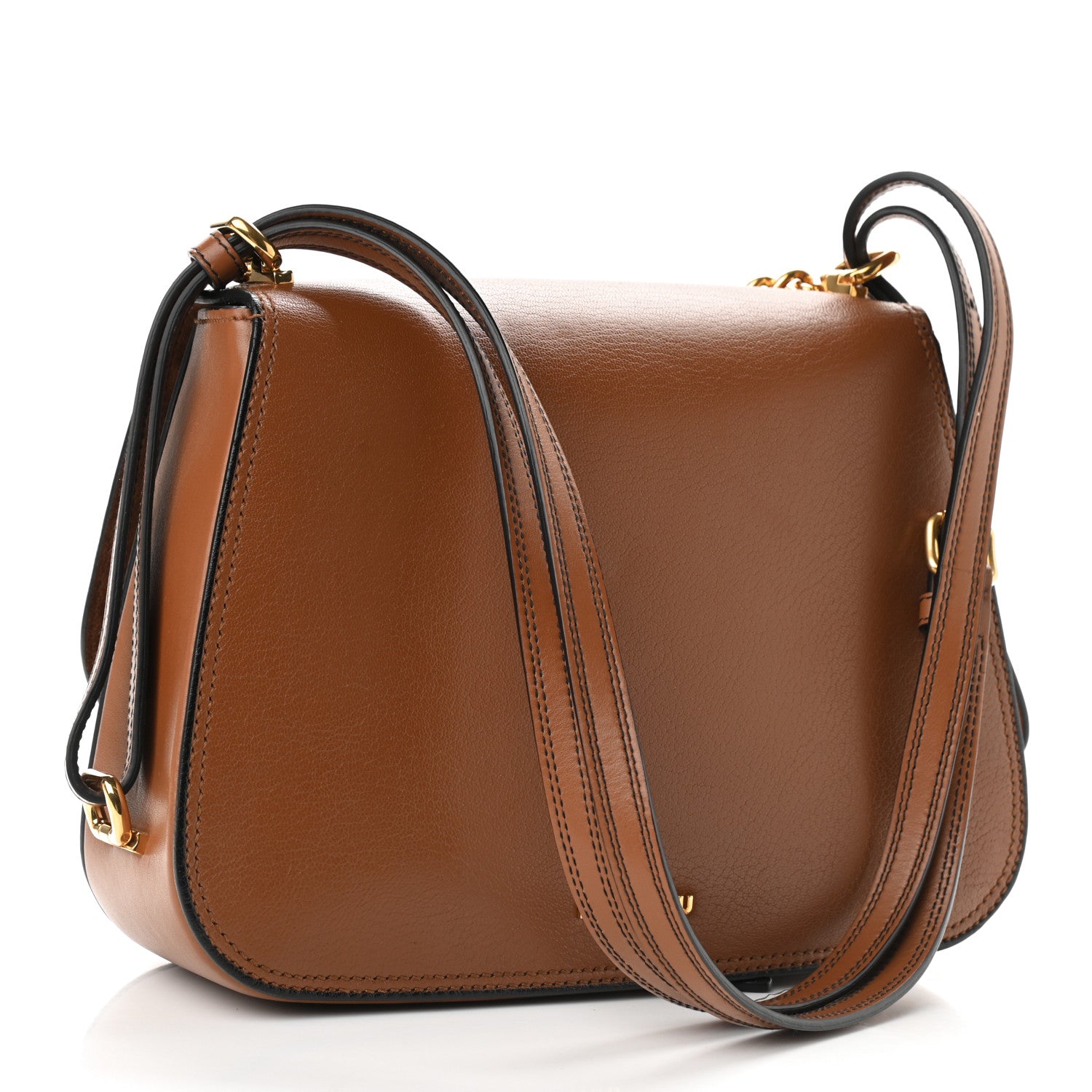 Miu Miu Goatskin Madras Dahlia Satchel Brandy 2 of 10