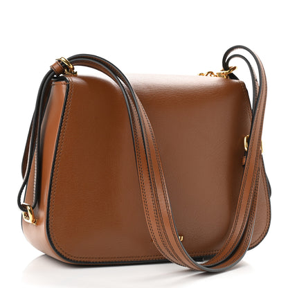 Miu Miu Goatskin Madras Dahlia Satchel Brandy 2 of 10