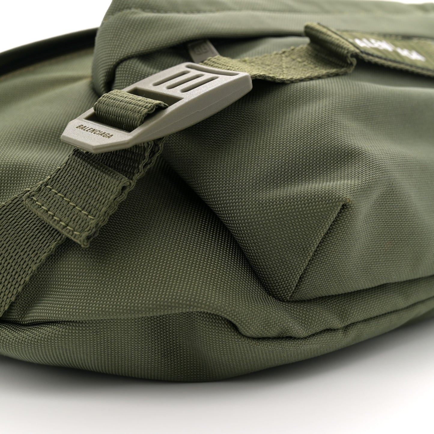 Recycled Casual Nylon Large Army Beltpack Dark Green