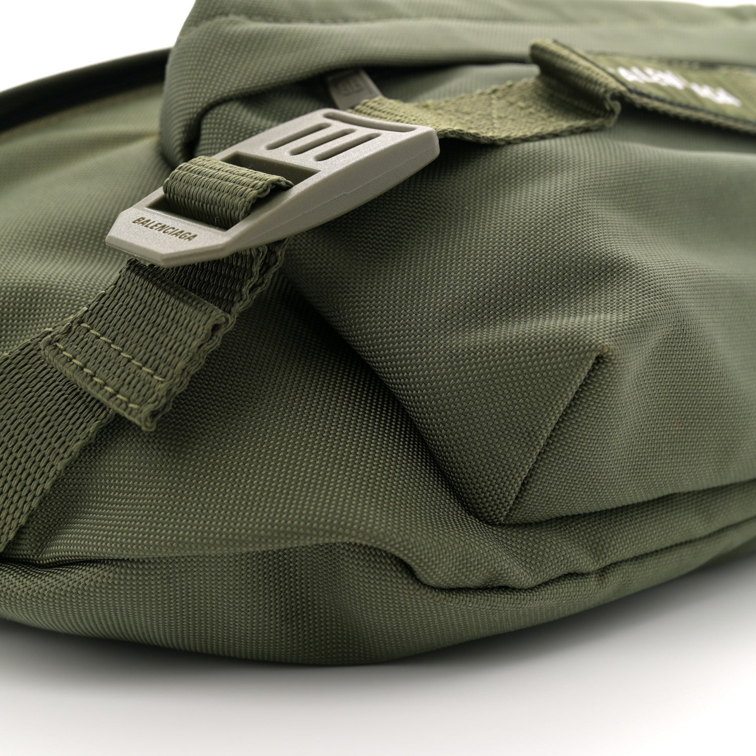Balenciaga Recycled Casual Nylon Large Army Beltpack Dark Green 9 of 10