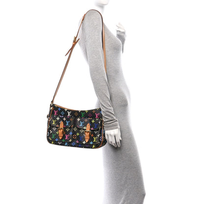 Louis Vuitton Monogram Multicolor Lodge GM Black 2 of 9