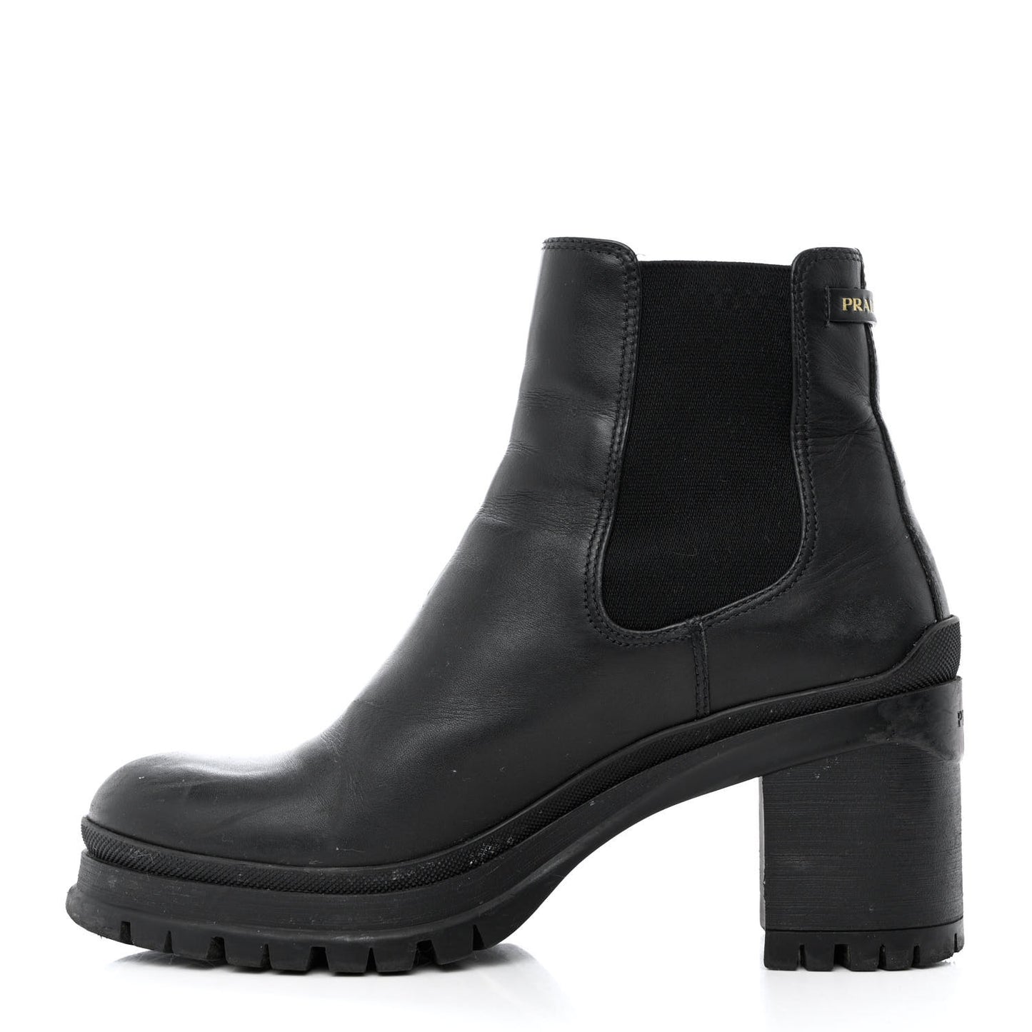 Vitello Montana Lug Sole Chelsea 55mm Boots 40 Black